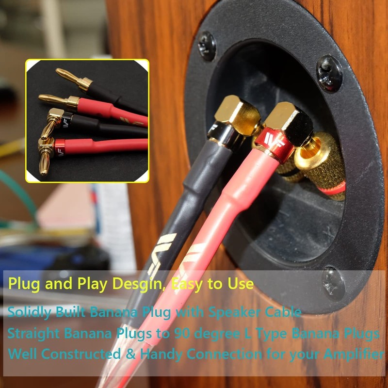 [UCINNOVATE] Oxygen-free Pure Copper Wire Plug, Speaker Cable, Soldered Finished