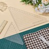 ORIGACH Pack of 2 Acrylic Triangle Quilting Ruler Quilting Tool