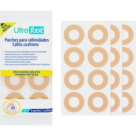 Parches para callosidades, callos grandes en la planta del pie, previen la aparición, alivian el dolor por roce, fricción y presión del calzado 24 parches
