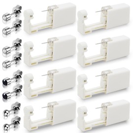 Ear Piercing Kit, CINRA 8 Pack Ear Piercing Gun Kit Disposable Ear Piercings Kit Painless Ear Piercing Gun Tool with Built-in Ear Studs for Piercing Supplies