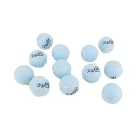 Happy Birthday Mini Squeaky Tennis Balls Set of 12 Blue