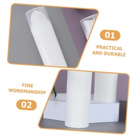 Healeved 6pcs Airless Pump Lotion Dispenser Travel-Friendly Cream Sub Bottles for Lotions and Cosmetics Multipurpose Containers for Skincare and Hand Wash