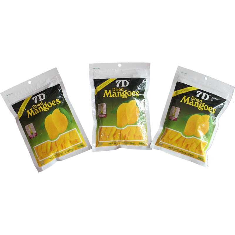 7D Dried Mango Delicious Philippine dried mangoes - 3 Big
