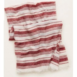 American Eagle Outfitters Aerie American Eagle AEO Oblong Blanket Scarf Soft Muslin Burgundy White - NWT