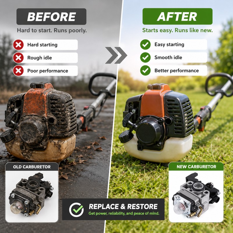 GX25 GX35 Carburetor Replacement for Small Engines – Metal Carb