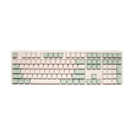 Ducky One 3 Matcha 100% Mechanical Keyboard: Quack Mechanics Dampening, Hot-Swappable Cherry MX Red Switches, High-Density PBT Tripleshot Keycaps, no RGB, US