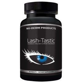 Lash-Tastic Eyelash Growth Treatment Enhancer Supports Longer Lashes Faster Than Eyelash Growth Serums So No More Eyelash Extensions Needed. Best Eyelash Vitamins and Eyebrow Grower Made in The USA