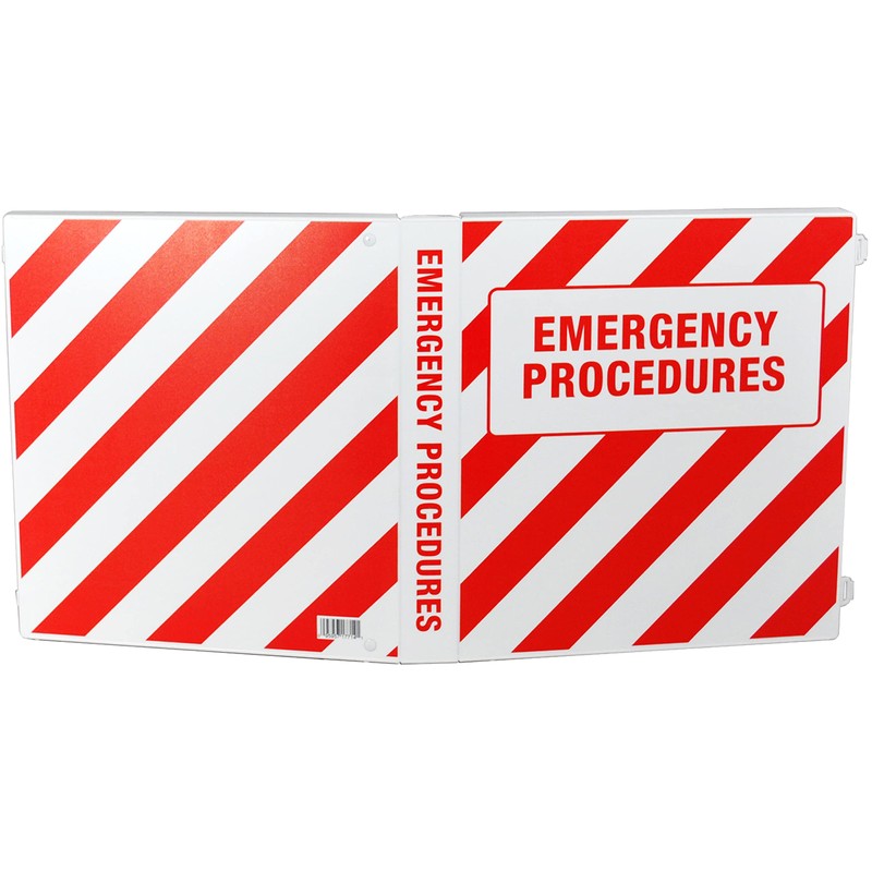 UniKeep Emergency Procedures Binder - 1.5 Inch Spine - with