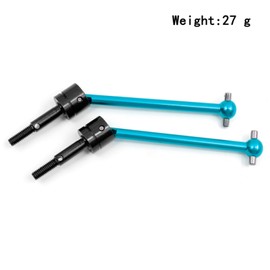 Aluminum Alloy Universal Drive Shaft CVD (64mm) Replacement for DT03 TT02B -02B Remote Control Car Upgrade Parts Accessories  （Blue）