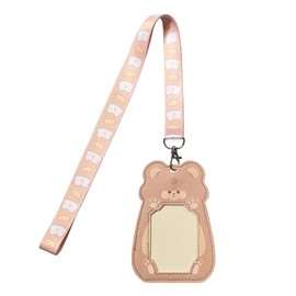 NATUAKE Pass Case, Commuter Holder, Women's IC Card Case, Thin, white