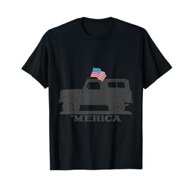 Vintage Bronco 4th of July Merica T-Shirt for Women Men