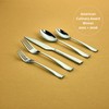 Gourmet Settings 20-Piece Silverware Strand Collection. Polished Stainless Steel Flatware