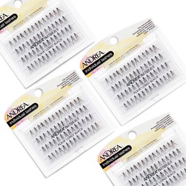 Andrea Knot-Free Naturals Individual False Lashes Long - Black, 4 pack