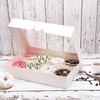 RIFMEAE Cookie Boxes, 14" x 10" x 2.5" White Bakery