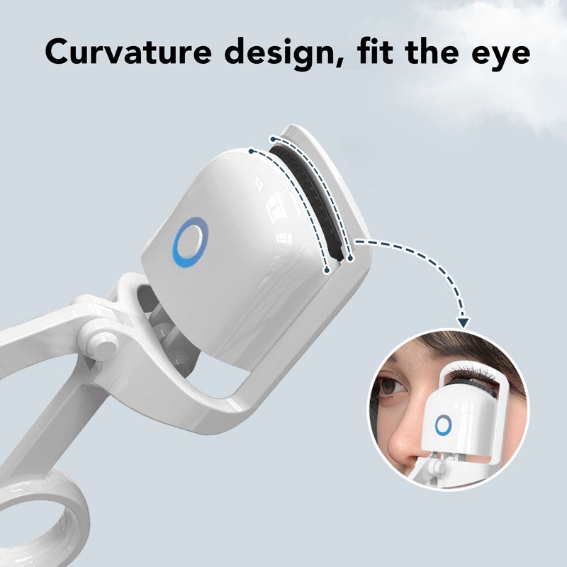 Professional Heated Eyelash Curler 3 Gears Temperature Adjustable Rechargeable Electric
