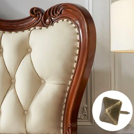 Pack of 50 Upholstery Nails, Upholstery Tacks, Furniture Nails Vintage for Armchairs, Vintage Furniture Nails, Roofing Felt Nails, Decorative Upholstery Nails, Square Shaped Decorative Nails