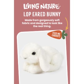 Living Nature Stofftier - Kleines Kaninchen weiß (16cm)