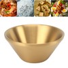 304 Stainless Steel Salad Bowl Double Layer Metal Round Bowl