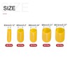 sourcing map 100pcs Round Rubber End Caps Protective Caps 1/8"