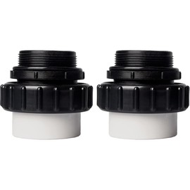 TonGass (2-Pack) 2" MIP x 2.37" PVC Hi-Temp Unions Compatible with Pentair Whisperflo & Intelliflo Pool Pumps Hand-Tightened Pool Pump High Temp Unions Replacement for Schedule 40 Male Adapters