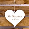 Door Sign Heart Design 13 x 12 cm