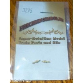 Precision Scale HO #3295 Pop Valves Ashton Unmuffled (2 in pkg) Brass Casting