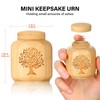 Mini Urns for Human Ashes Made of Bamboo - Set