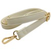 PU Leather Strap for Small Bag, Beige, Adjustable Women's Bag Straps with Carabiner Gold, 80-125 cm Shoulder Strap Bag for Women, Crossbody Strap, 1.9 cm, 1706