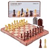 Magnetic Travel Chess Set 12 Inches Folding Chess Board with