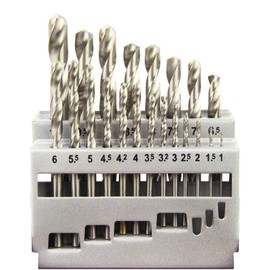 E-Value ETD-21S Ironwork Drill Set, Round Shaft, 21 Piece Set