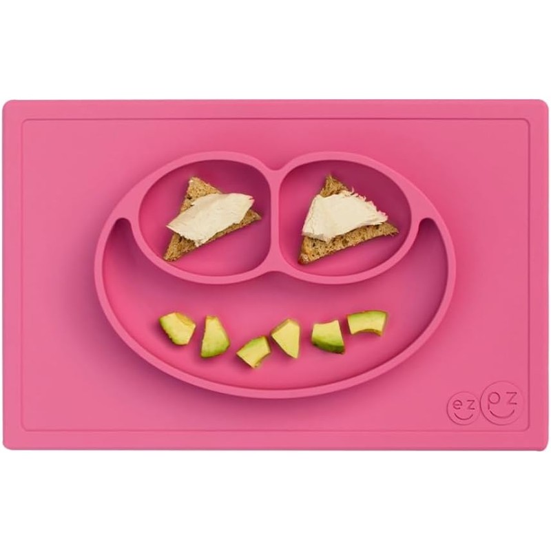 ez pz Happy Mat Plato Autoadherible de Silicón para Bebé,