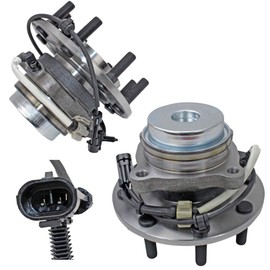 Bodeman - Pair 2 Front Wheel Hub and Bearing Assembly for 2003-2017 Chevy Express 3500 and GMC Savana 3500/2009-2015 GMC Savana 4500 and Chevy Express 4500-2WD, 180MM ABS SENSOR-10000LB GVW OR OVER