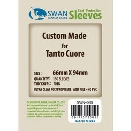 Swan Card Sleeves (66x94mm) - 150 Pack, Thin Sleeves - Tanto Cuore