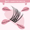 Cluster Eyelashes, Pack of 72 Individual Eyelashes, Eyelash Clusters, DIY