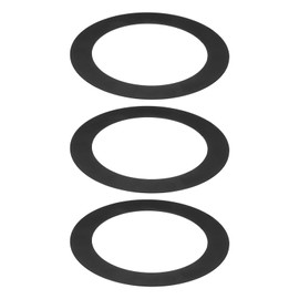 PATIKIL Goof Rings for 5/6 Inch Recessed Can Lighting Down Light, 3 Pcs Metal Goof Trim Rings Cover, Outer Diameter 8.07-inch, Inner Diameter 6.29-inch, Matte Finish Black, Flush Mount