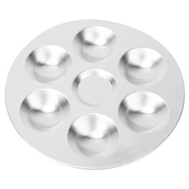 Aluminio Color de Mezcla Rectangular Redonda Bandeja de Dibujo Arte Pintura Paleta para Acrílico Aceite Acuarela Craft DIY((#03))