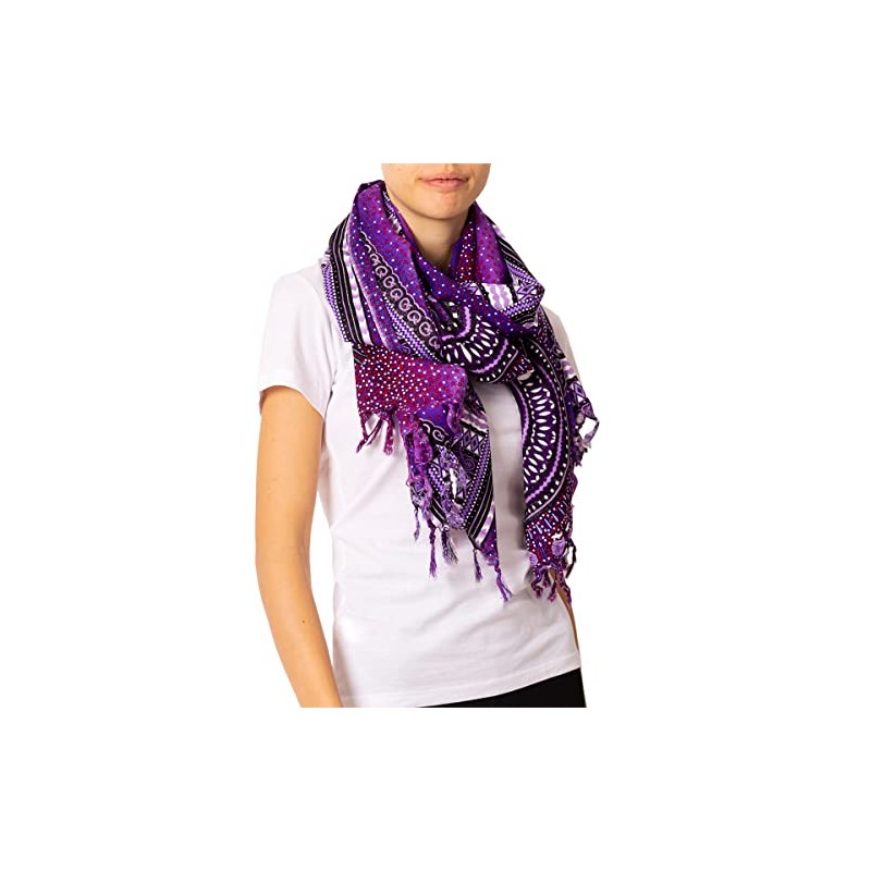 PANASIAM Sarong, Pareo in Maoi Design, Lightweight Summer Scarf Made