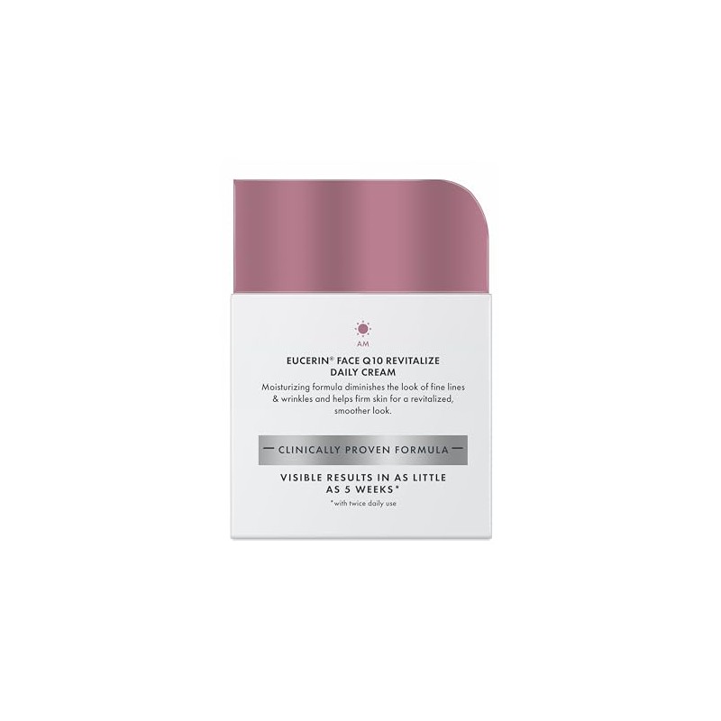 Eucerin - Crema facial antiarrugas Q10, tarro de 1.7 onzas