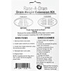 Drain Height Extension Kit, 3-3/8" Center-to-Center Screw Holes, 4" Diameter