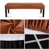 YISUN Leather Dining Room Bench Covers, Stretch Spandex Upholstered Bench