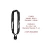 MasterLock Chain 0.9m + Weather Tough 40mm Padlock