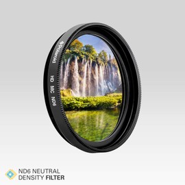 Polaroid Optics 72mm Neutral Density Filter [ND 0.6] Compatible w/ All Popular Camera Lens Models