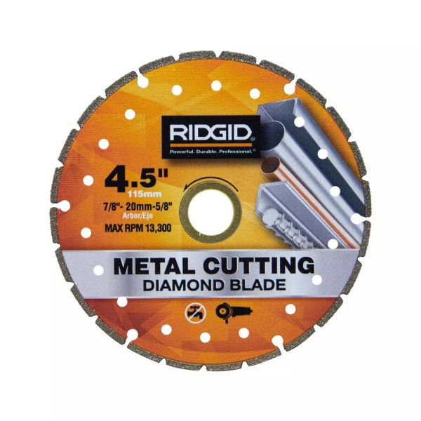 RIDGID 4.5 In. Metal Cutting Diamond Blade