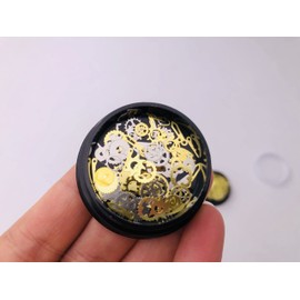 2 Boxes Steam Punk 3D Nail Art Gear Cogs Clock Nail Charms Metal Studs Jewels Decals Decorations Nail Tools Accessories for Women Girls Ladies DIY Manicure