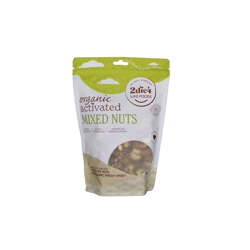 2Die4 Live Foods Activated Organic Mixed Nuts 600g