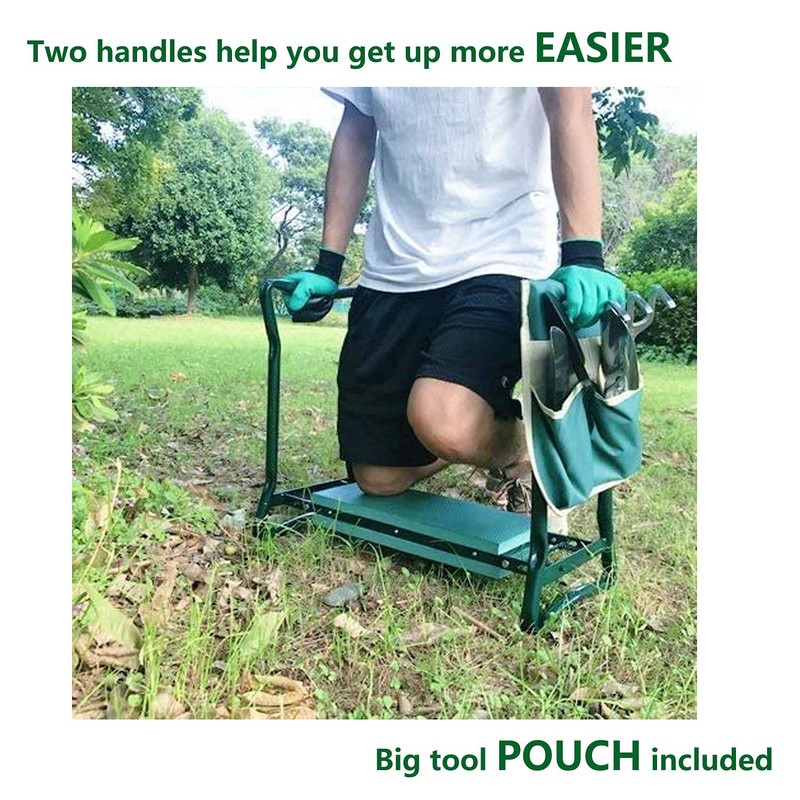 BESTHLS Garden Kneeler and Seat - Heavy Duty Folding Stool