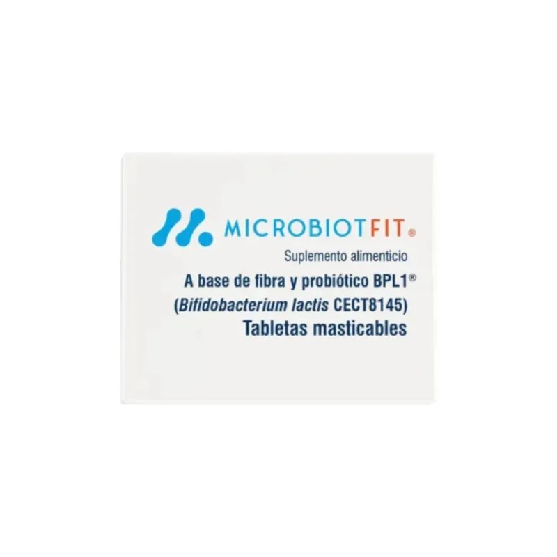 Microbiot Fit 30 Tabletas Masticables Sabor Sin Sabor Sin Sabor