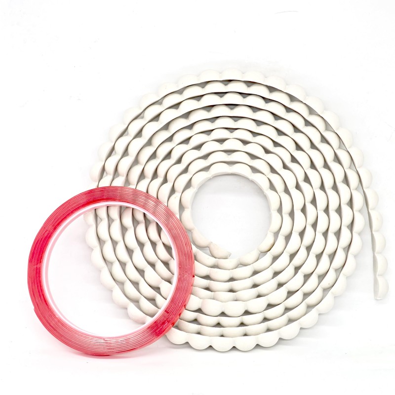 Flexible Bead Molding Trim, 10ft White Wall Molding Trim Peel