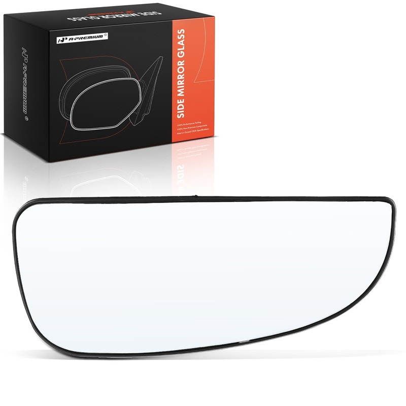 A-Premium Right Passenger Side Lower Heated Mirror Glass with Backing