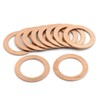 10 Pcs 22 mm Inner Diameter Flat Copper Washers Parts